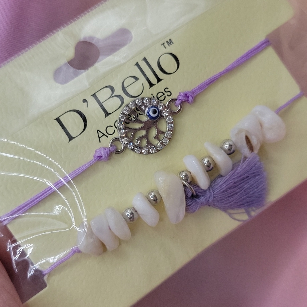 3/$14 D'Bello Two Adjustable Rope Bracelets - Picture 3 of 5